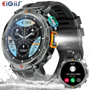 Bluetooth Smartwatch with Touch Screen and Health Monitor