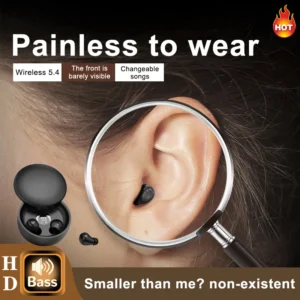 5.4 Bluetooth Wireless Earphones with Solid Bass Sound